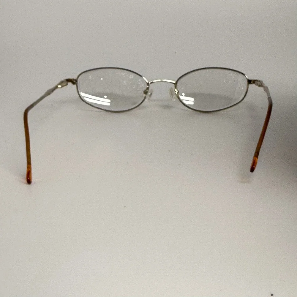 Eddie Bauer EA PT-44 Gold Metal Oval Eyeglasses Frames 130mm